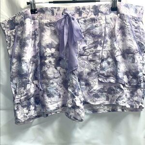 Simply Vera Vera Wang Gray and Lilac Shorts-XL